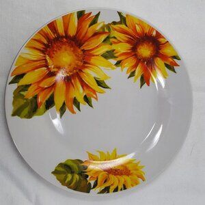Royal Norfolk Sunflower 8" Salad / Dessert Plate Bold Yellow Colors